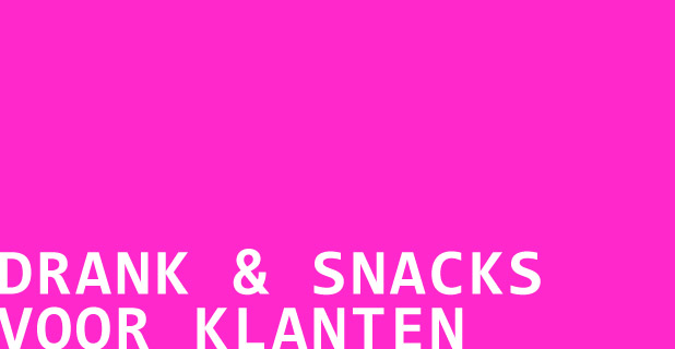 Drank en snacks voor klanten